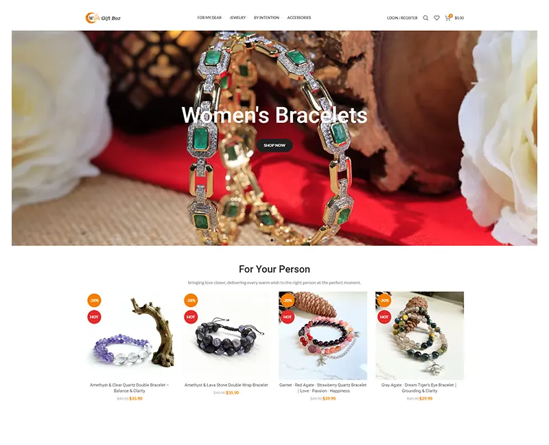 珠宝饰品B2C商城外贸独立站